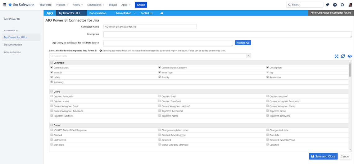 AIO configure data access